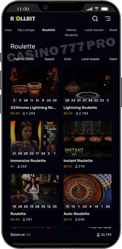 Rollbit Mobile Website