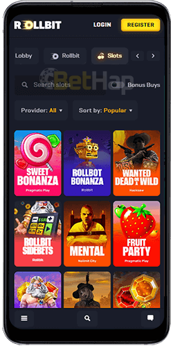 Rollbit Mobile Casino Games