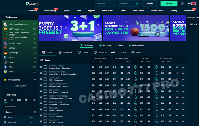 Rolletto Sports Betting