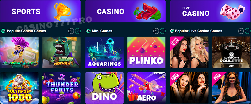 Rolletto Casino Popular Slots, Live Casino and Betting Options