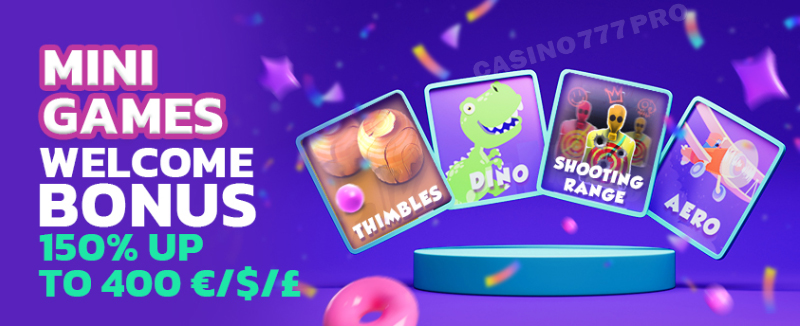 Rolletto Mini Games Welcome Bonus
