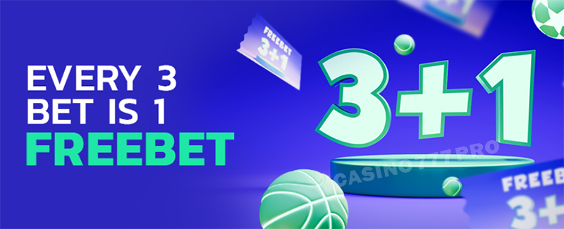 Rolletto 3+1 Free Bet