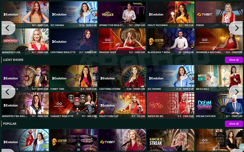 SpinBetter casino slots grid