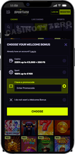 Sportuna app interface