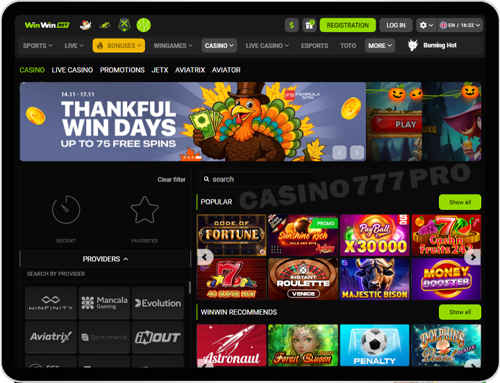 Winwin App Casino Games