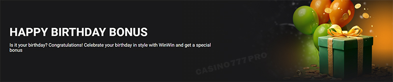 Happy Birthday WinWin Bonus