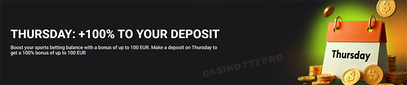 WinWin Thursday + 100%